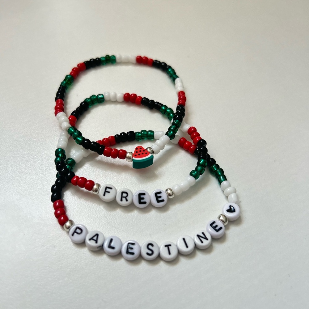 Free Palestine beaded bracelet set - Picture 5 of 6